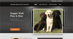 Desktop Screenshot of doggiewalkplaystay.com